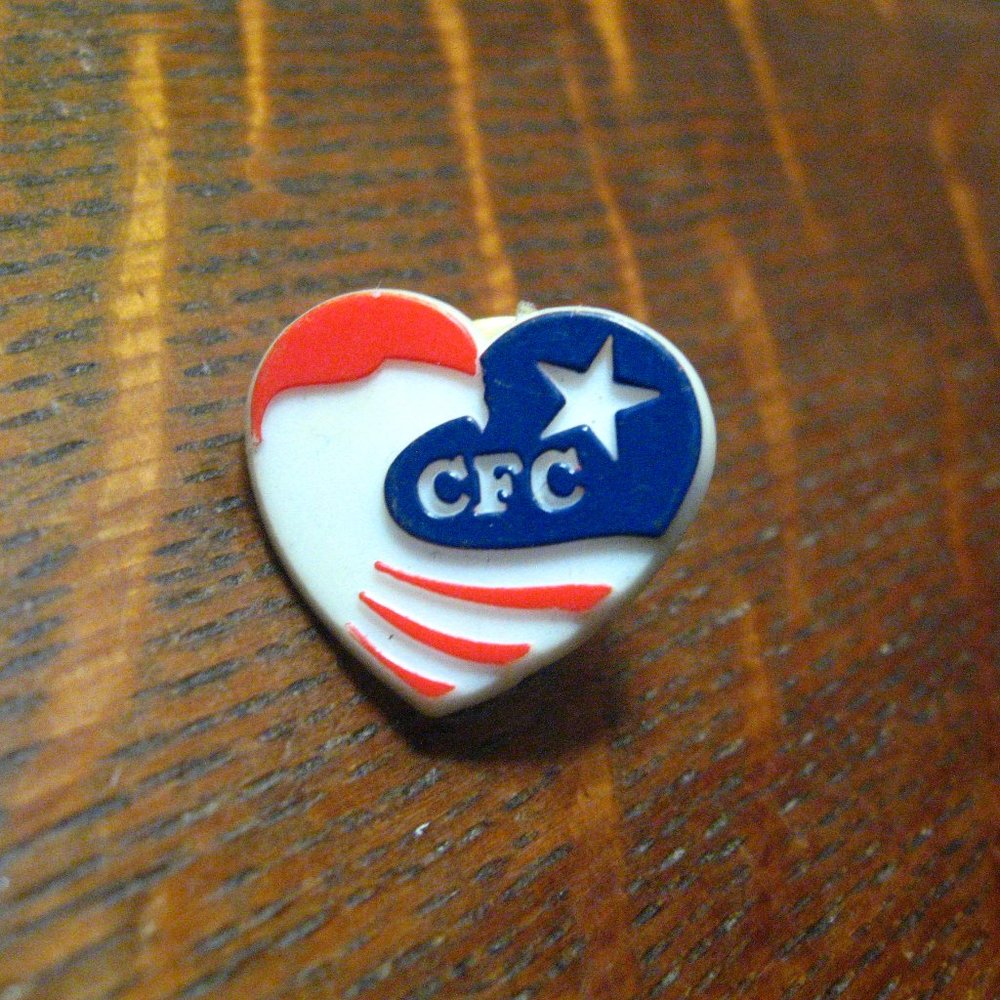 Cfc Eagle Heart Vintage Lapel Pin